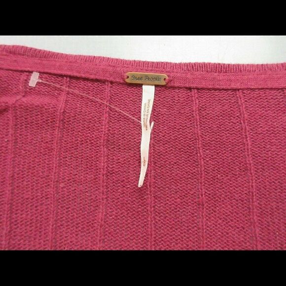 Free Prople crop sweater magenta large - Picture 5 of 5